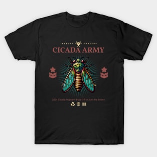 2024 Cicada Army Invasion T-Shirt